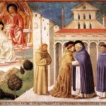 Benozzo Gozzoli, Incontro tra San Francesco e San Domenico, 1484